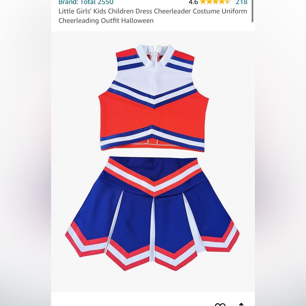 Ships immediately!! Brand new. Cheerleader Halloween costume for youth.